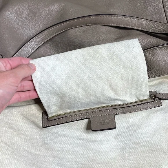 Gucci Soho Interlocking GG Tote Bag Leather Handbag